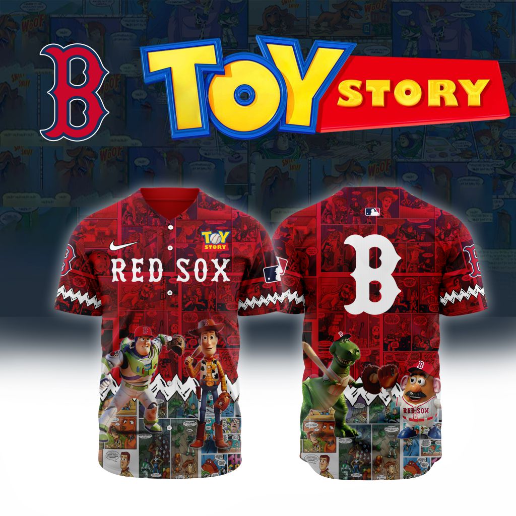 Premium MLB Boston Red Sox X Toy Story Baseball Jersey NMD