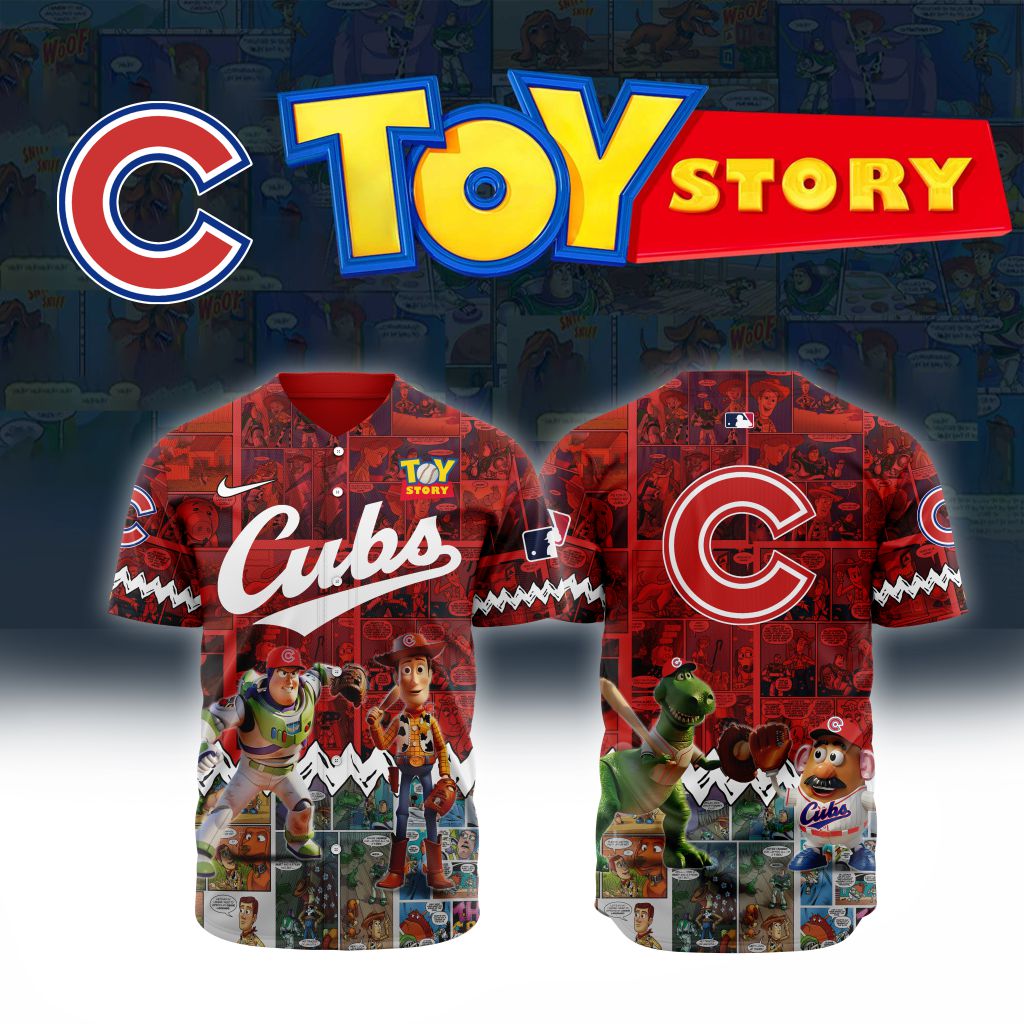 Premium MLB Chicago Cubs X Toy Story Baseball Jersey NMD