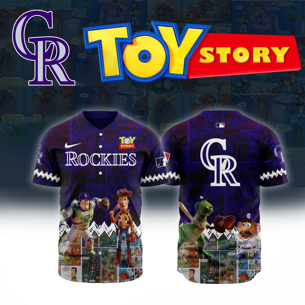 Premium MLB Colorado Rockies X Toy Story Baseball Jersey NMD