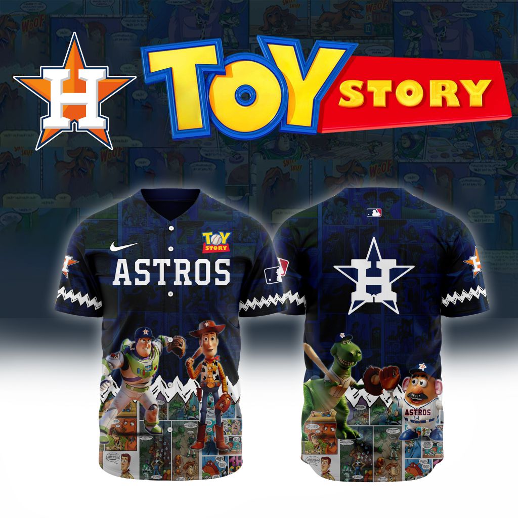Premium MLB Houston Astros X Toy Story Baseball Jersey NMD