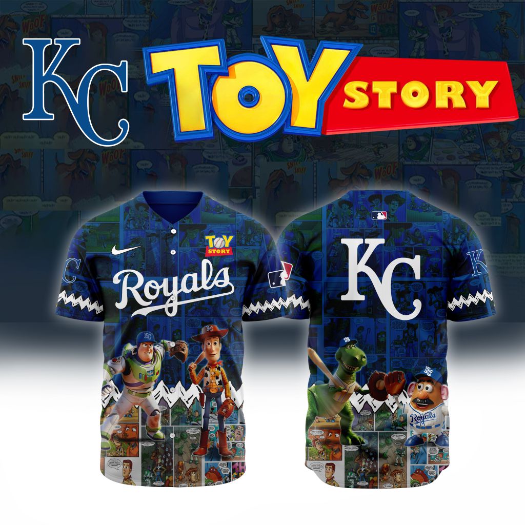 Premium MLB Kansas City Royals X Toy Story Baseball Jersey NMD