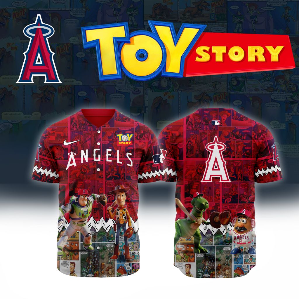 Premium MLB Los Angeles Angels X Toy Story Baseball Jersey NMD