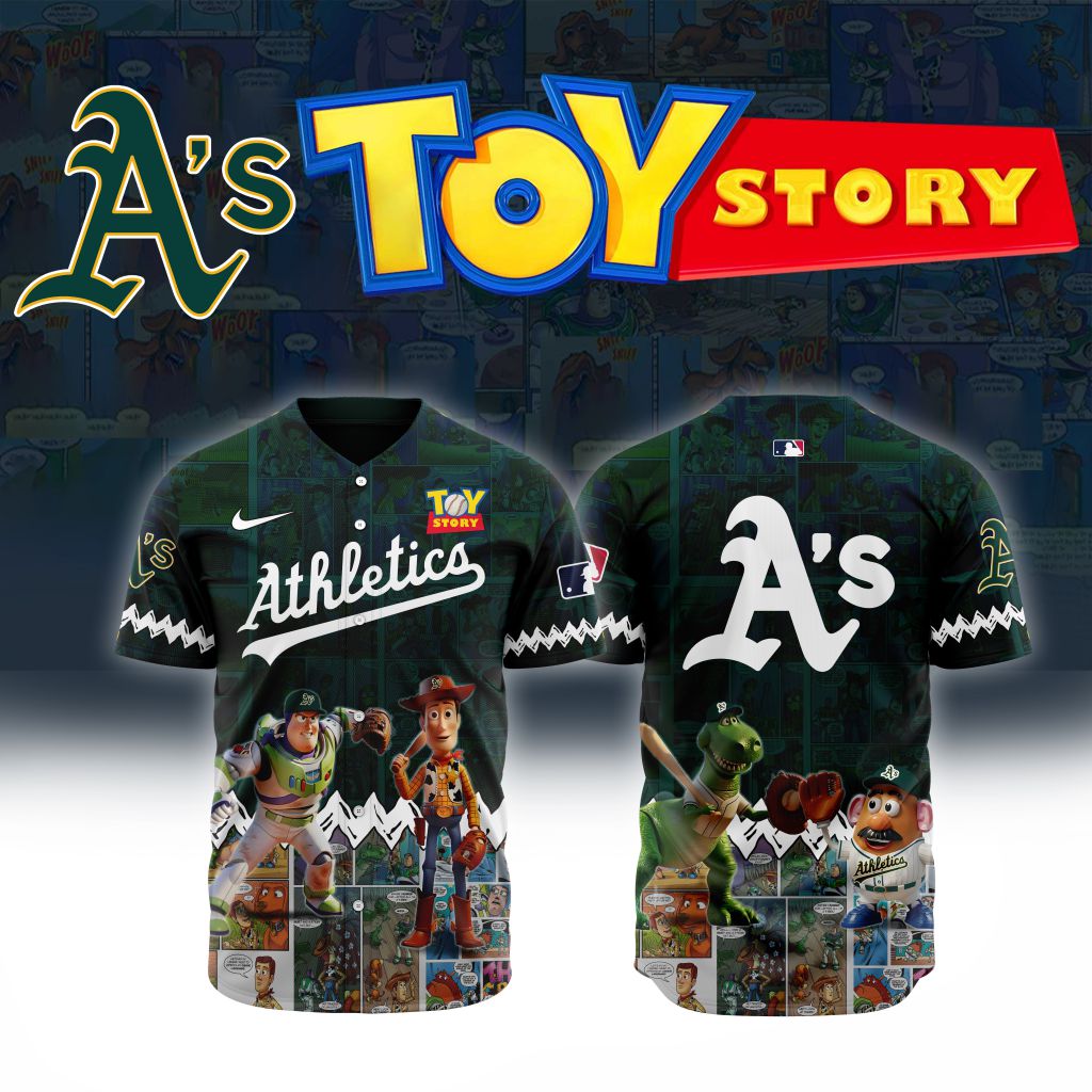 Premium MLB Oakland Athletics X Toy Story Baseball Jersey NMD