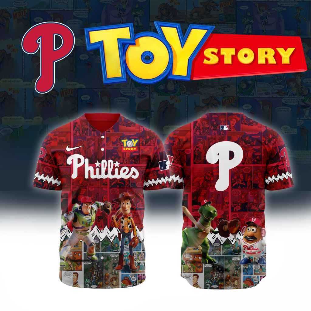 Premium MLB Philadelphia Phillies X Toy Story Baseball Jersey NMD