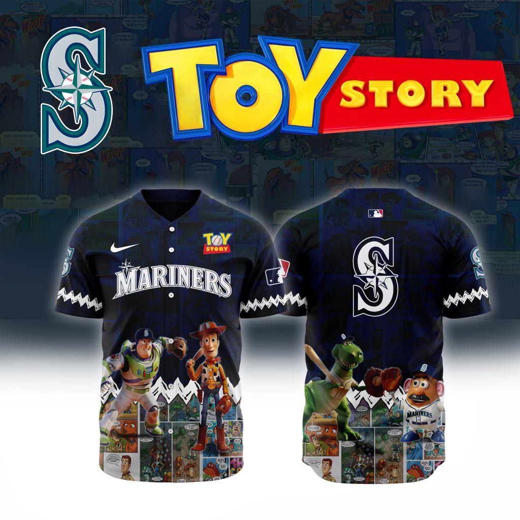 Premium MLB Seattle Mariners X Toy Story Baseball Jersey NMD