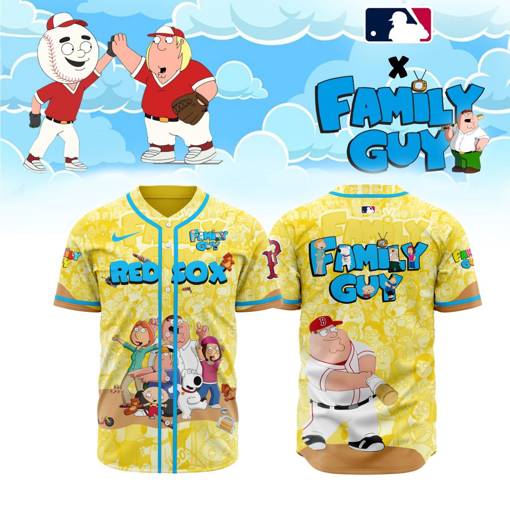 Premium MLB Boston Red Sox X Family Guy Baseball Jersey NMD