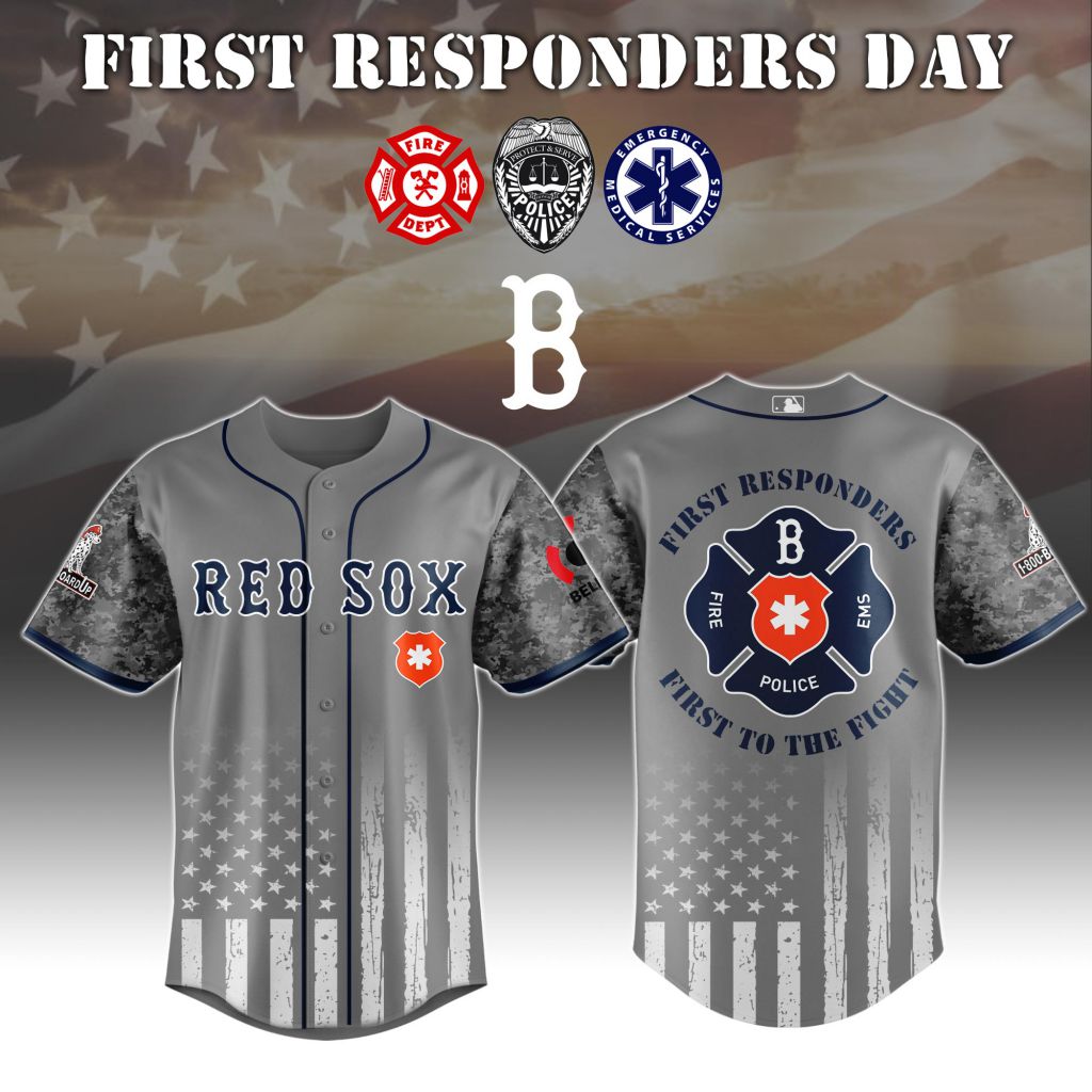 Premium MLB Boston Red Sox First Responders Day Baseball Jersey NMD