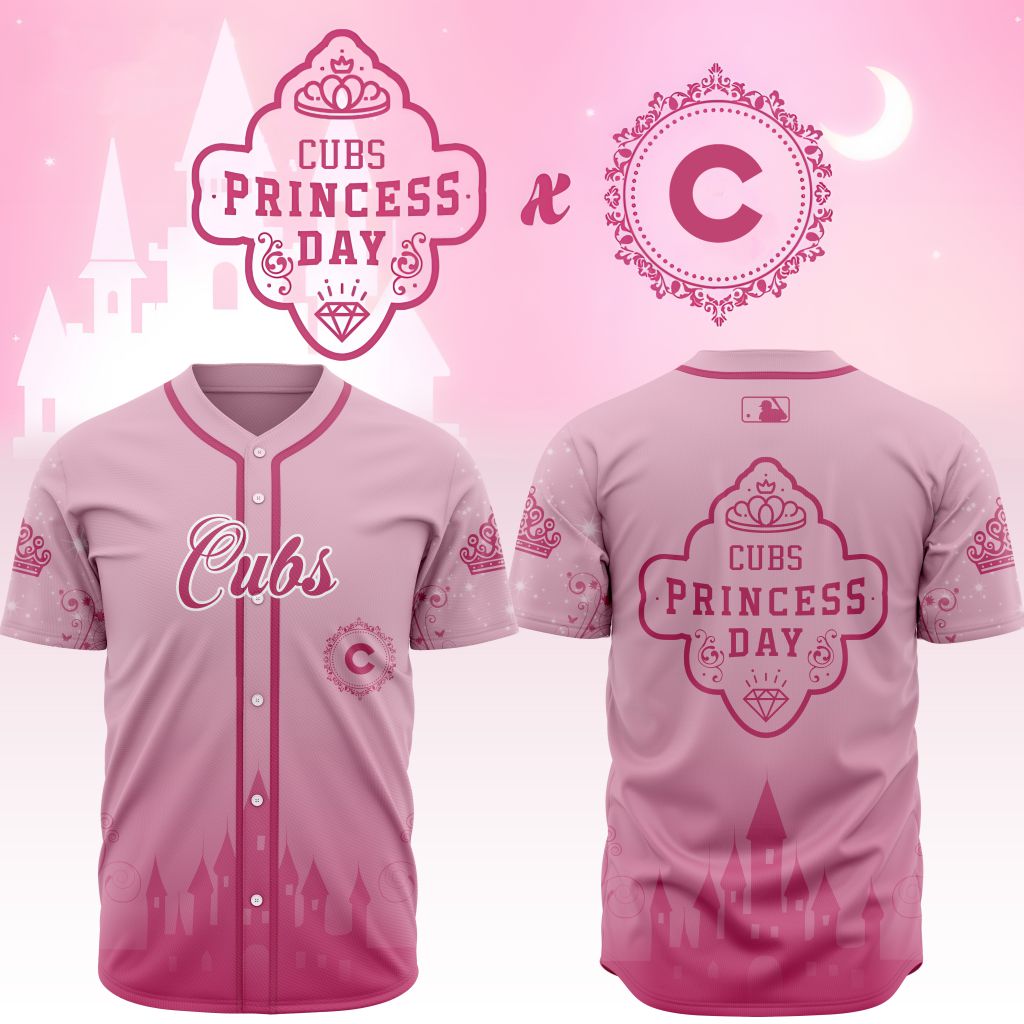Premium MLB Chicago Cubs Princess Day Baseball Jersey NMD