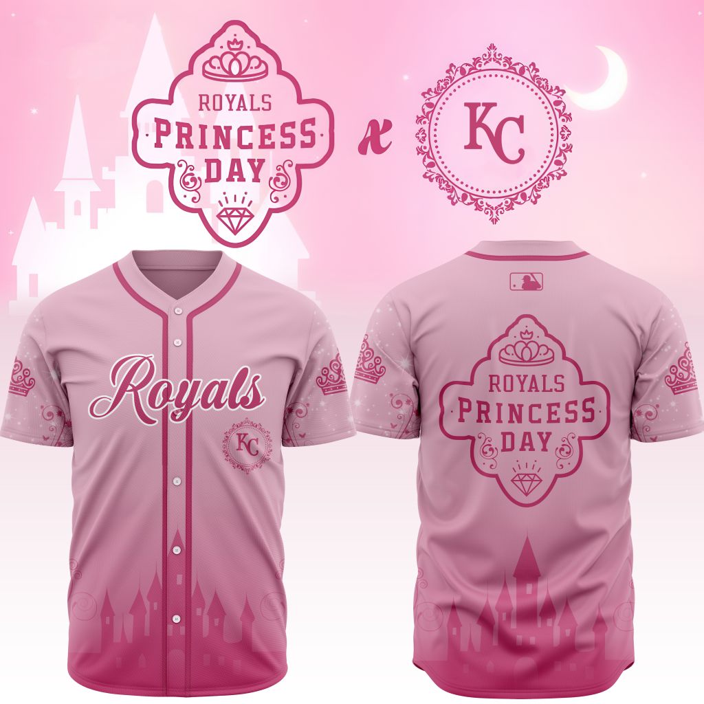 Premium MLB Kansas City Royals Princess Day Baseball Jersey NMD