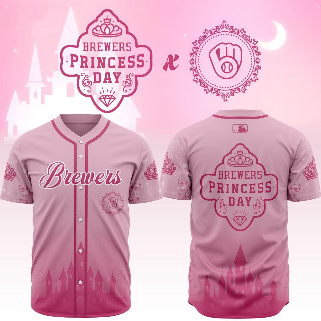 Premium MLB Milwaukee Brewers Princess Day Baseball Jersey NMD