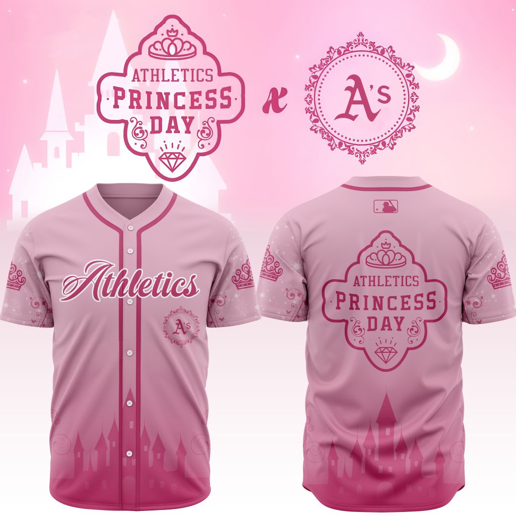 Premium MLB Oakland Athletics Princess Day Baseball Jersey NMD