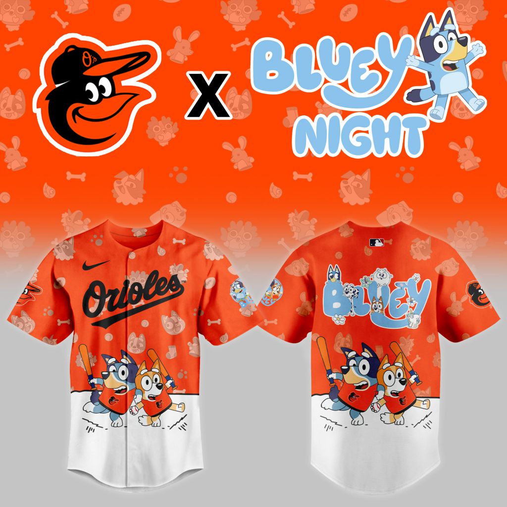 MLB Baltimore Orioles x Bluey Night Design V2501