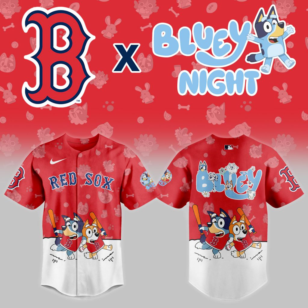 MLB Boston Red Sox x Bluey Night Design V2501