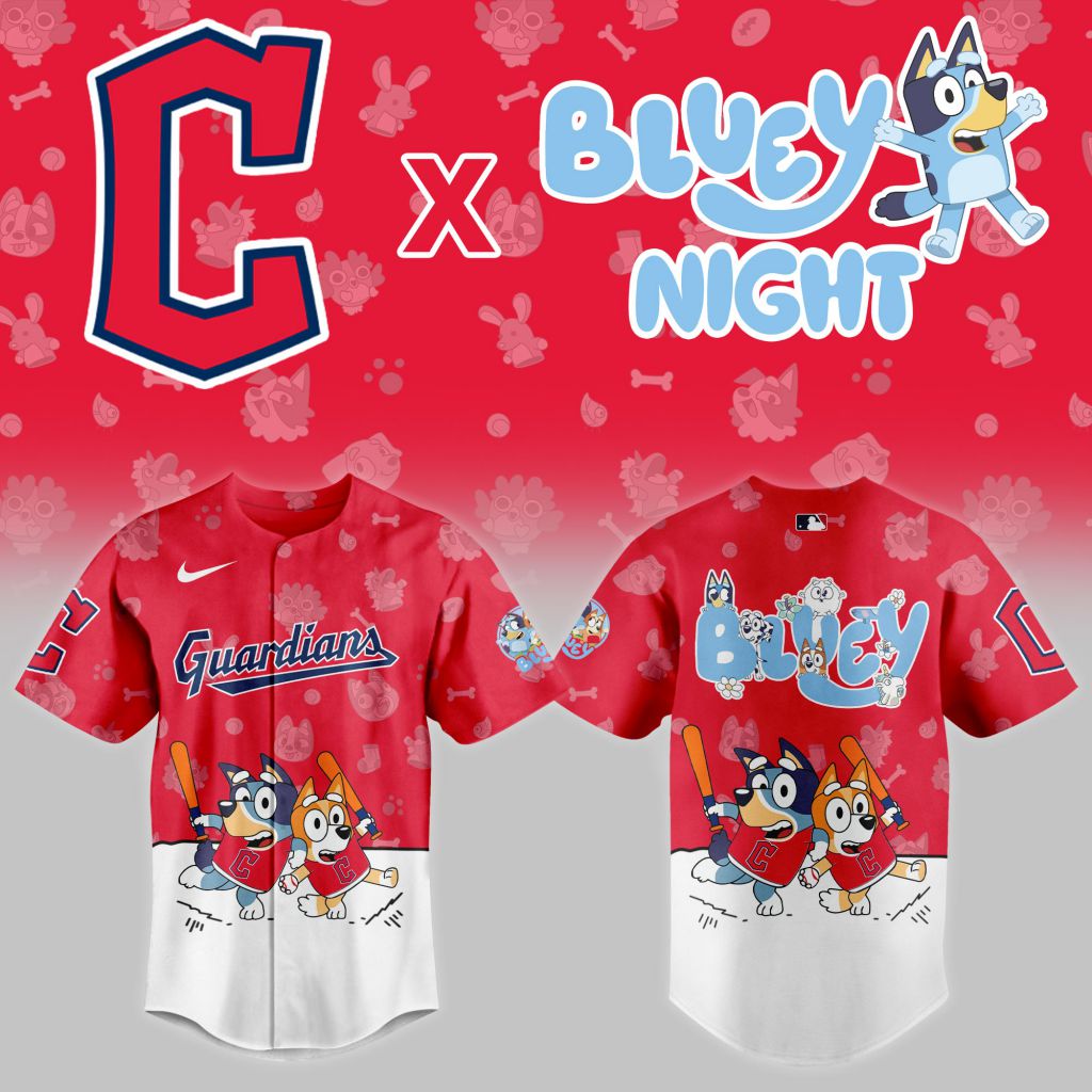 MLB Cleveland Guardians x Bluey Night Design V2501