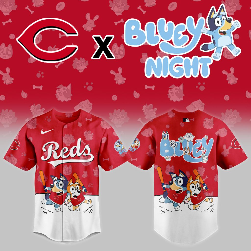 MLB Cincinnati Reds x Bluey Night Design V2501