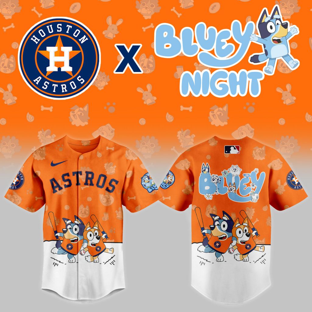MLB Houston Astros x Bluey Night Design V2501