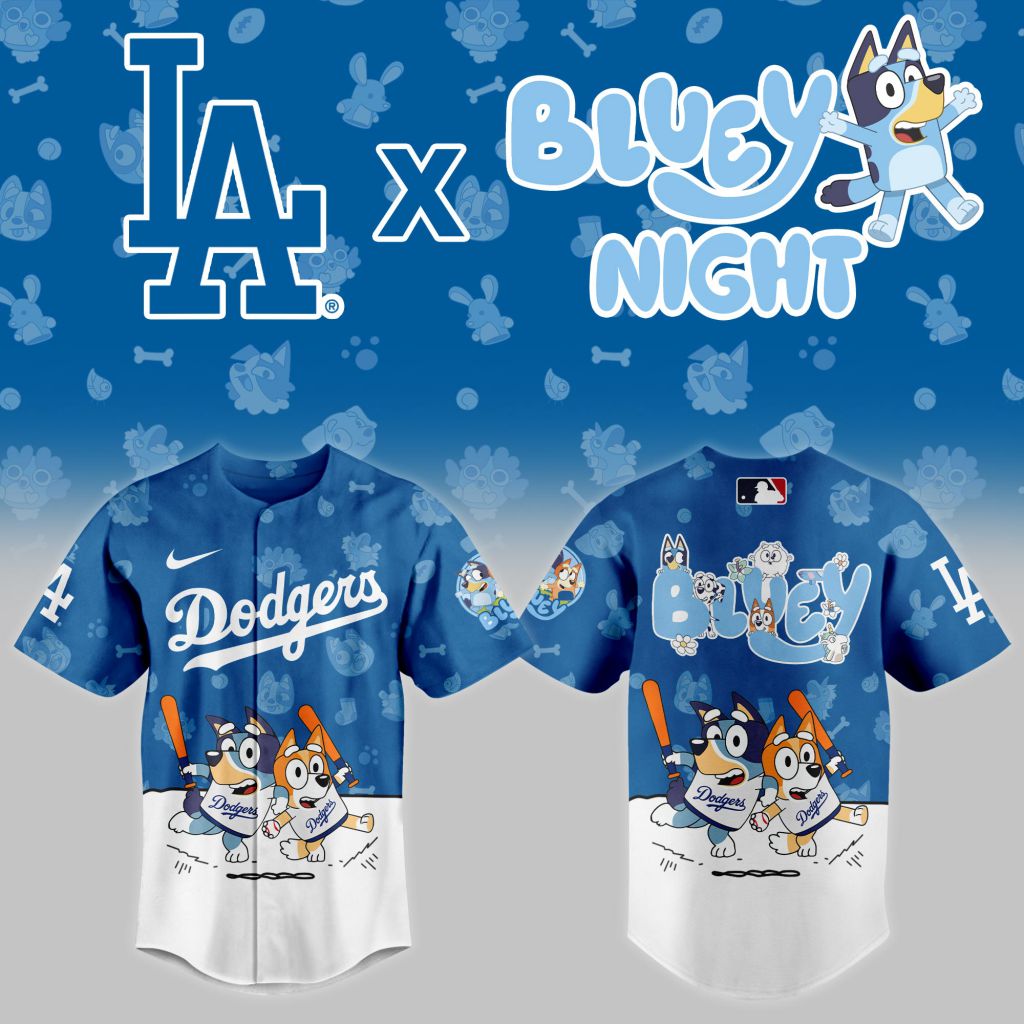 MLB Los Angeles Dodgers x Bluey Night Design V2501