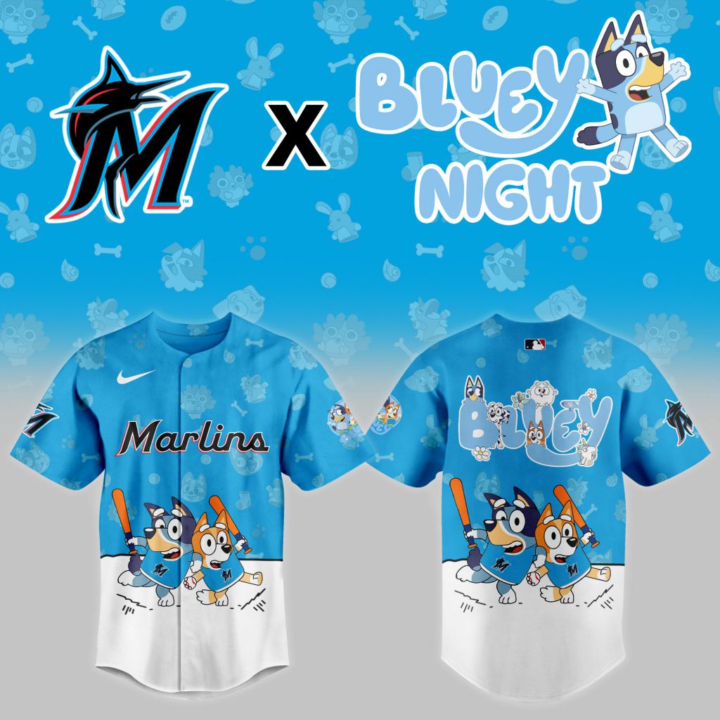 MLB Miami Marlins x Bluey Night Design V2501