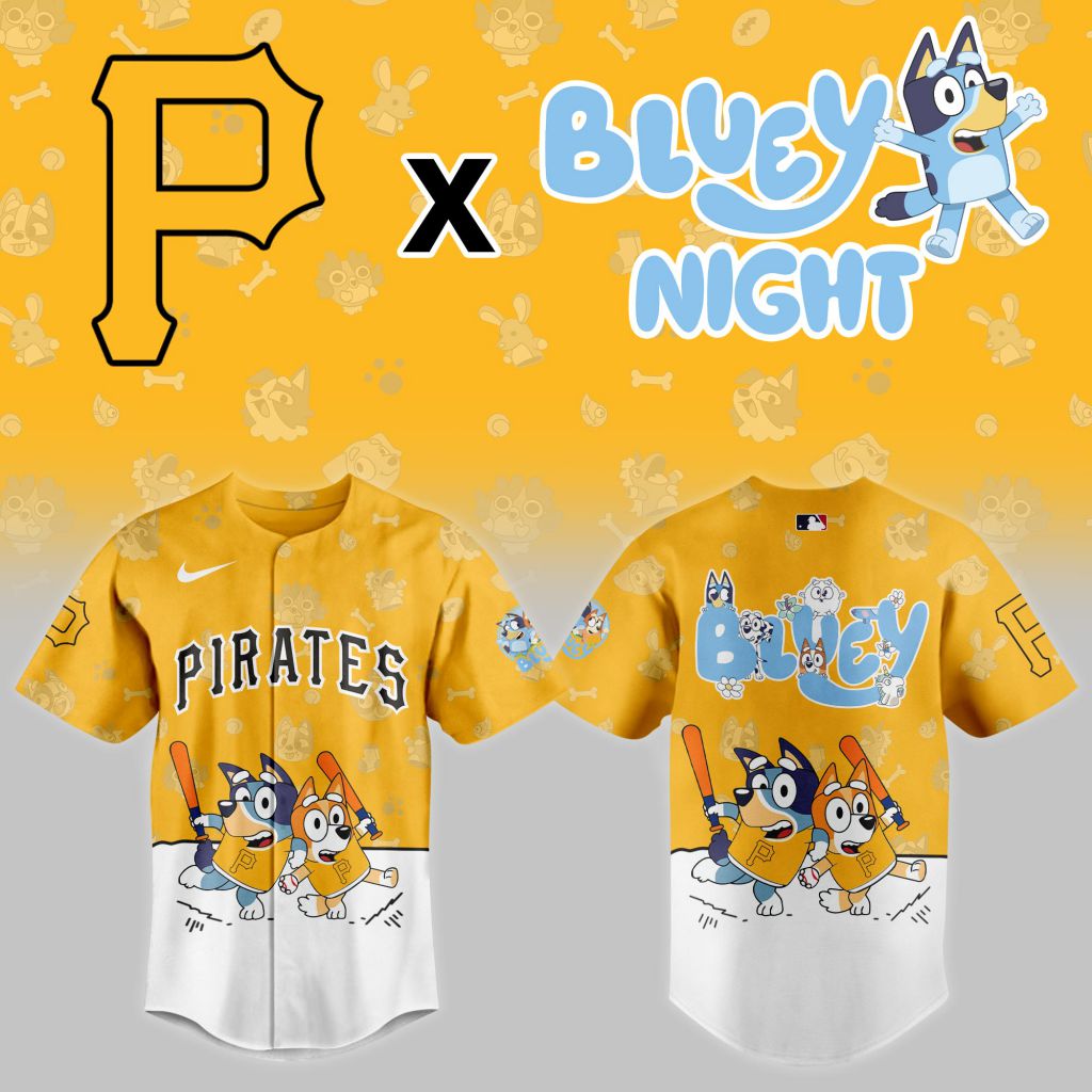 MLB Pittsburgh Pirates x Bluey Night Design V2501