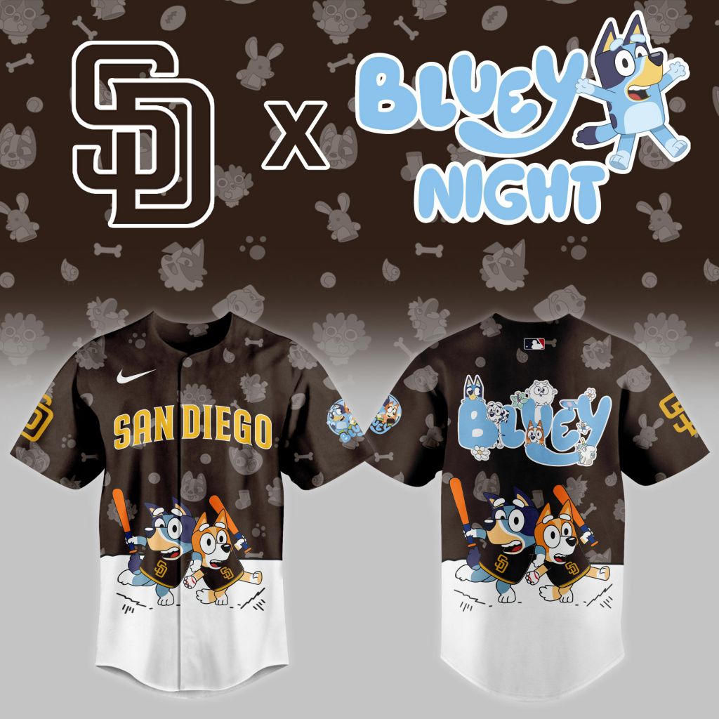 MLB San Diego Padres x Bluey Night Design V2501