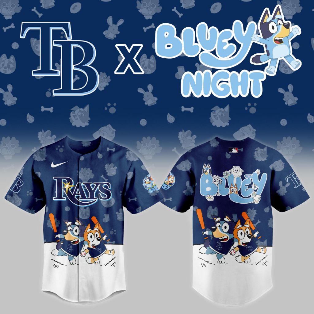 MLB Tampa Bay Rays x Bluey Night Design V2501