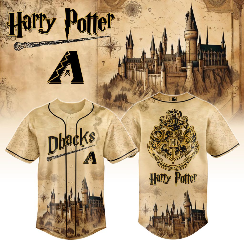 MLB Arizona Diamondbacks x Harry Potter Hogwarts Design V2501