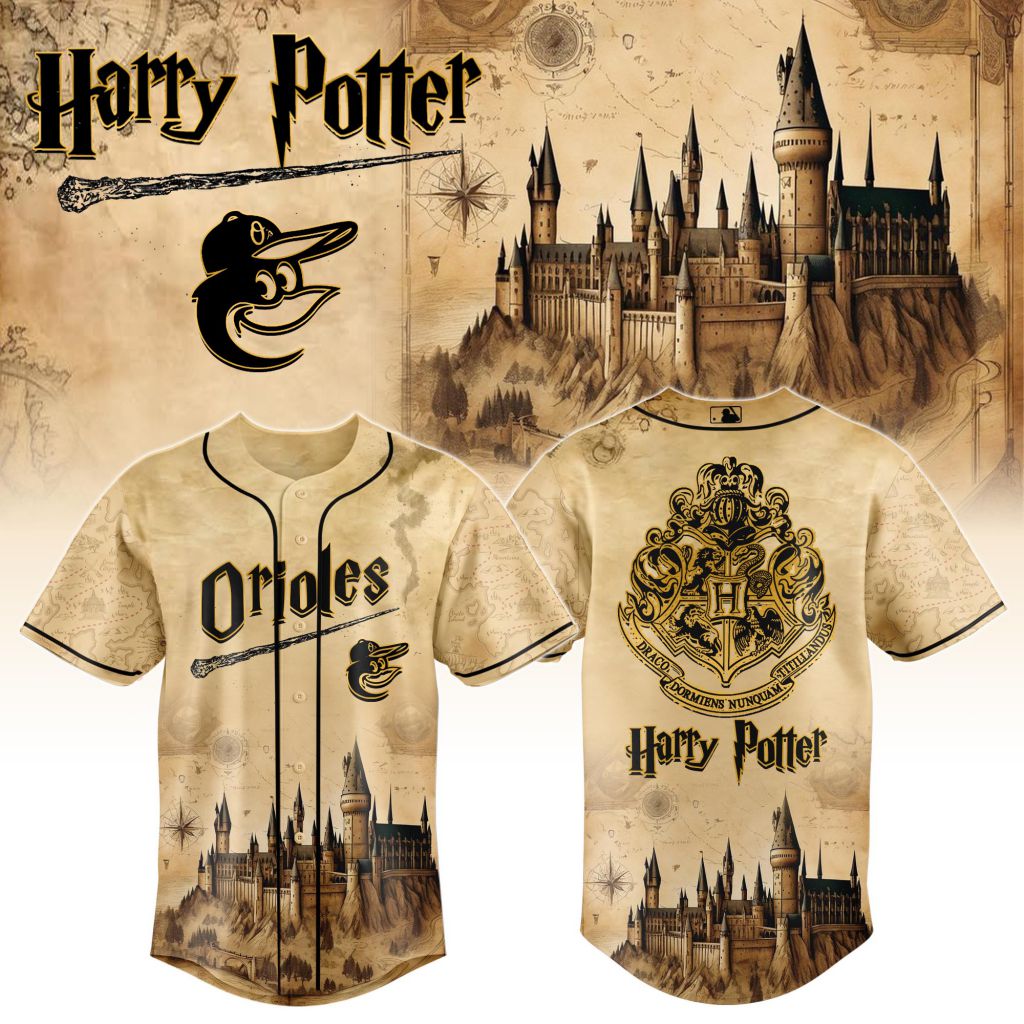 MLB Baltimore Orioles x Harry Potter Hogwarts Design V2501
