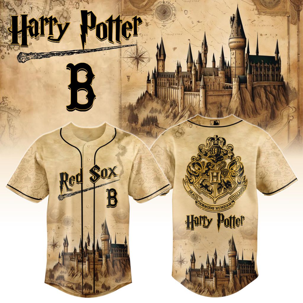 MLB Boston Red Sox x Harry Potter Hogwarts Design V2501