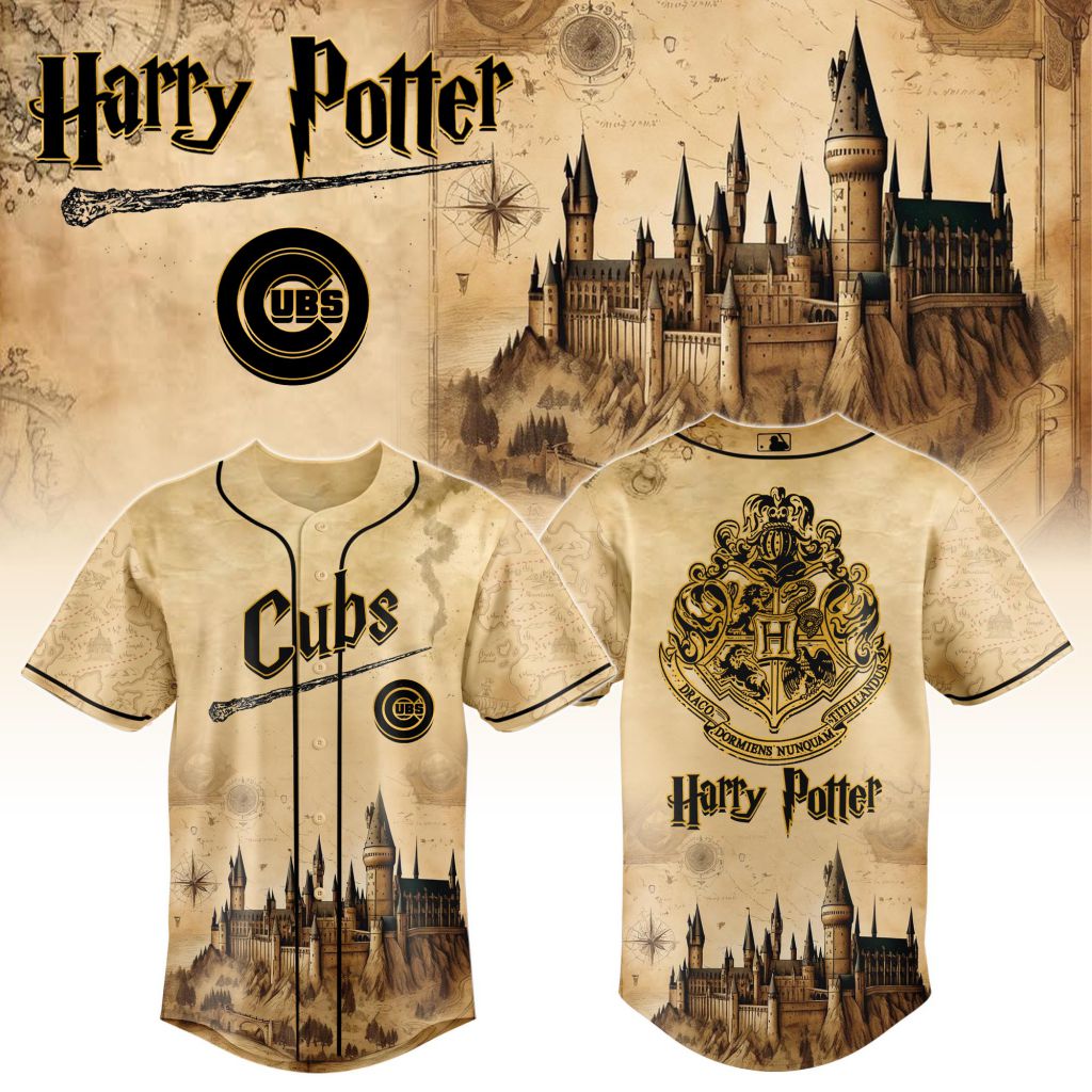 MLB Chicago Cubs x Harry Potter Hogwarts Design V2501