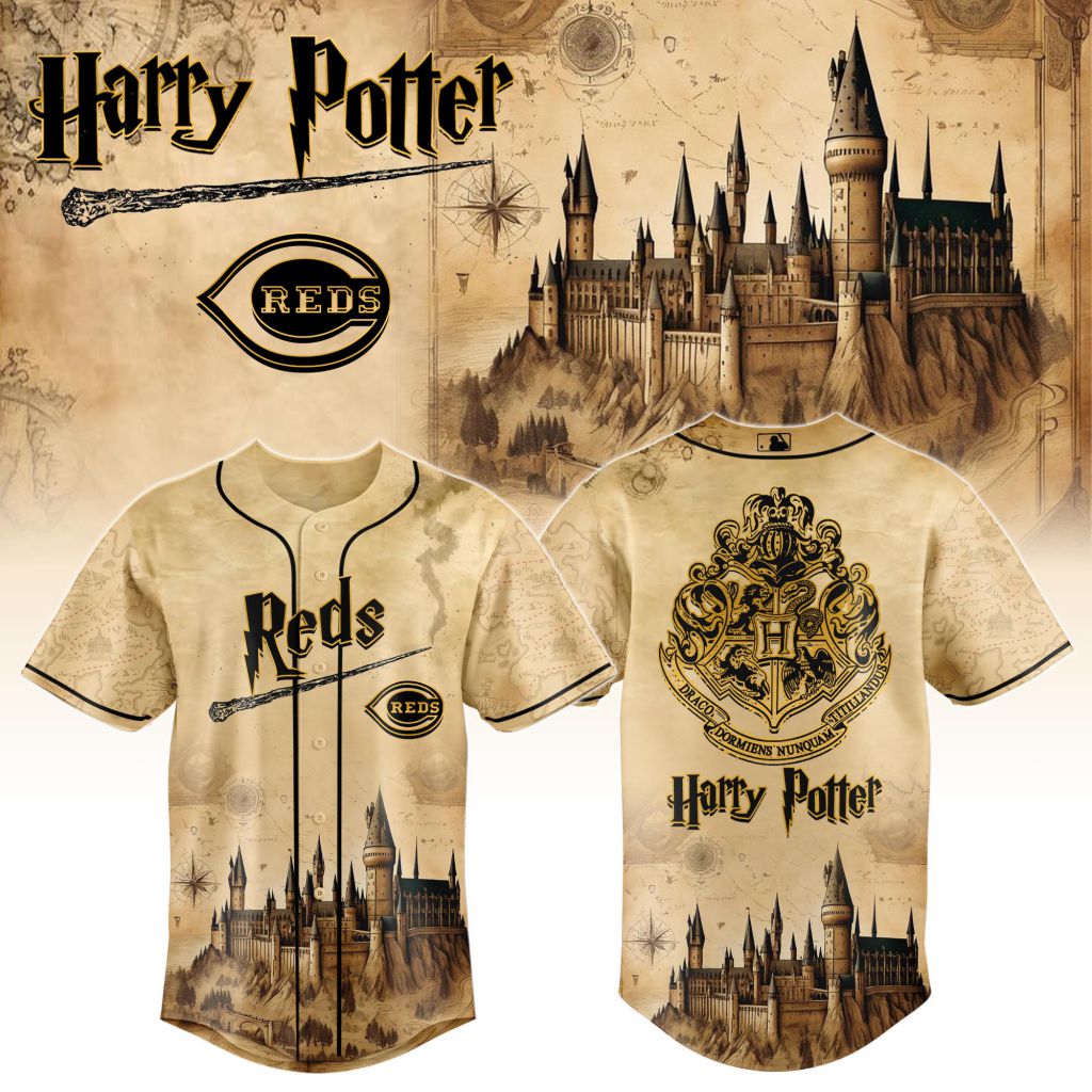 MLB Cincinnati Reds x Harry Potter Hogwarts Design V2501
