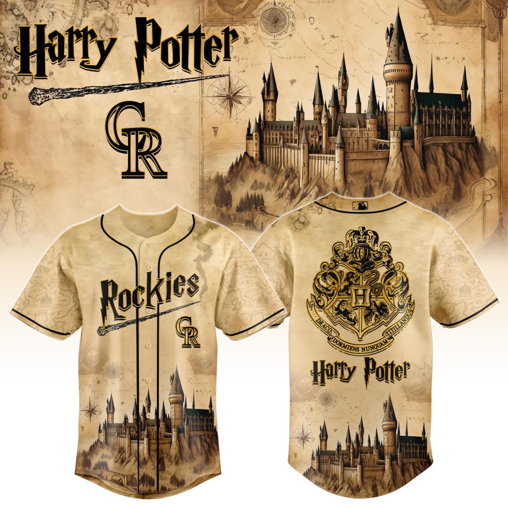 MLB Colorado Rockies x Harry Potter Hogwarts Design V2501