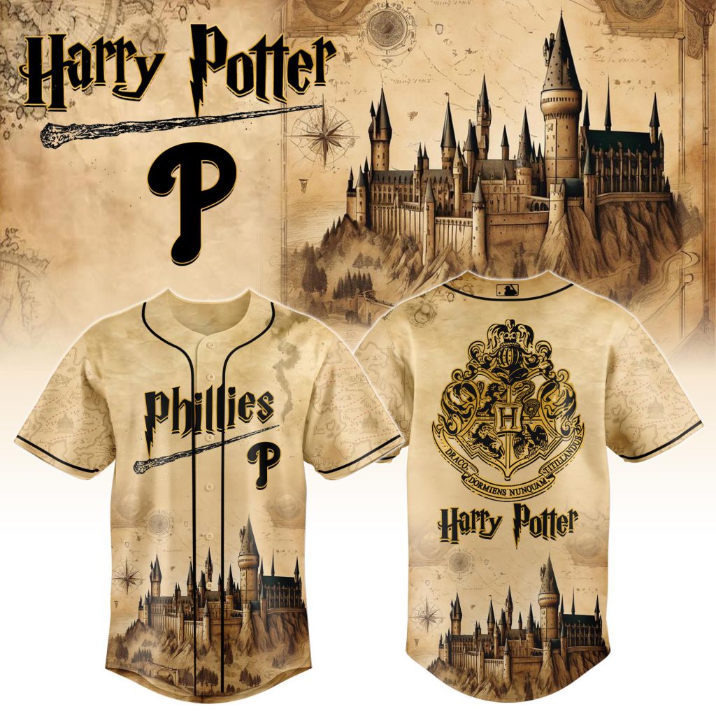 MLB Philadelphia Phillies x Harry Potter Hogwarts Design V2501