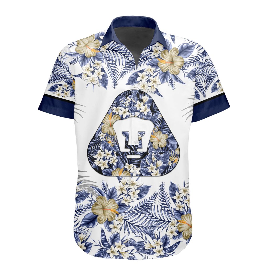 LIGA MX Pumas UNAM Special Hawaiian Design Button Shirt ST2301 – Dulcie ...
