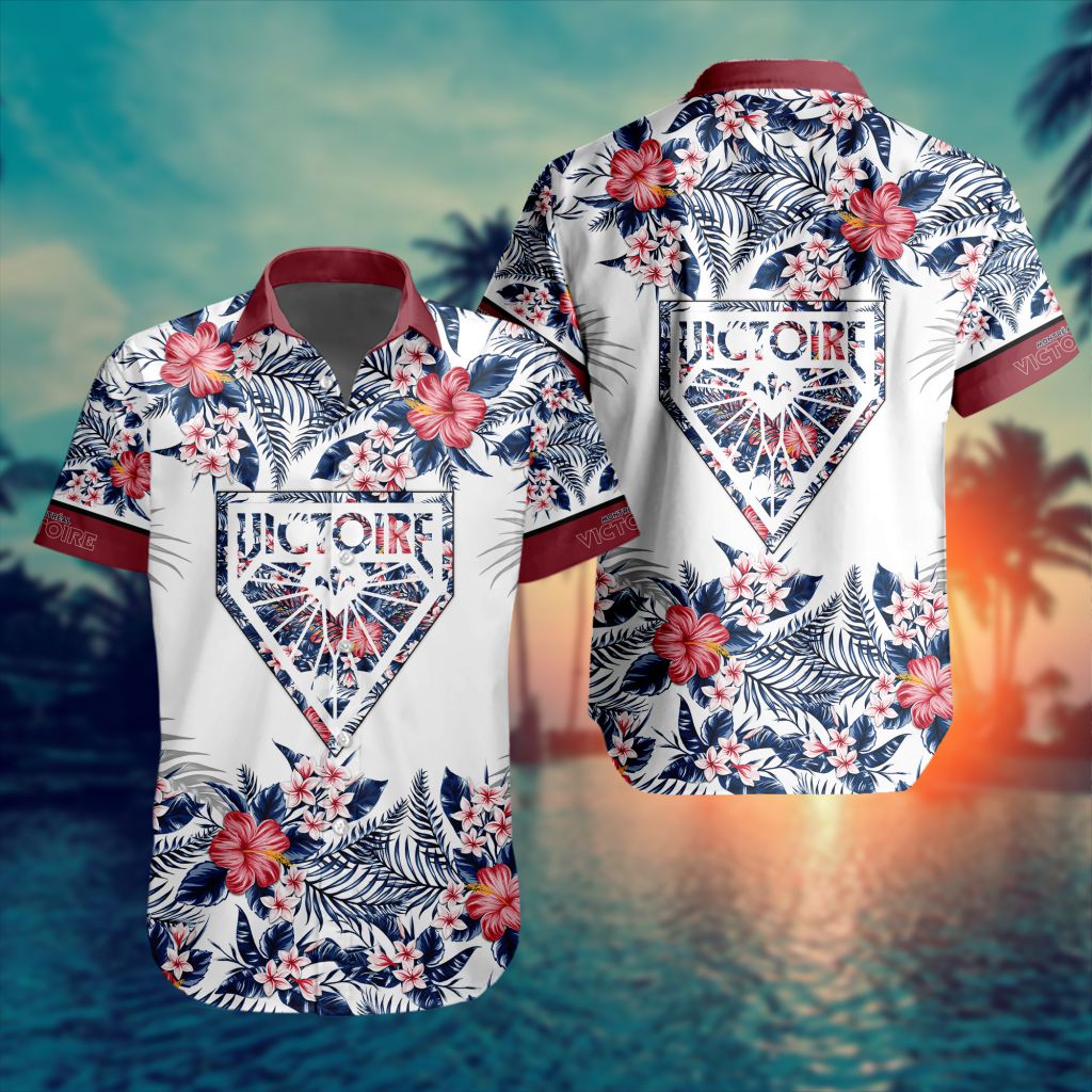 PWHL Montreal Victoire Special Hawaiian Design Button Shirt 2501