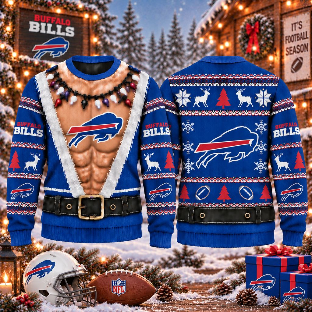 NFL Buffalo Bills Funny Body Christmas Ugly Sweatshirt Design ST2601