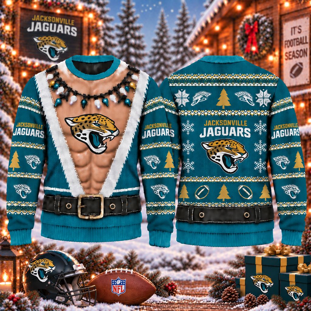 NFL Jacksonville Jaguars Funny Body Christmas Ugly Sweatshirt Design ST2601