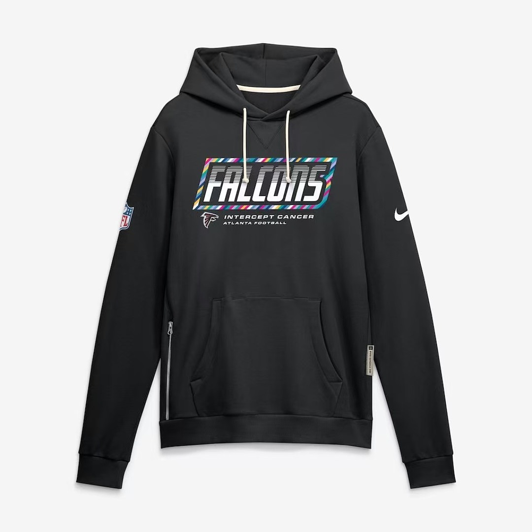 NFL Atlanta Falcons  Black 2026 NFL Crucial Catch Pullover Hoodie