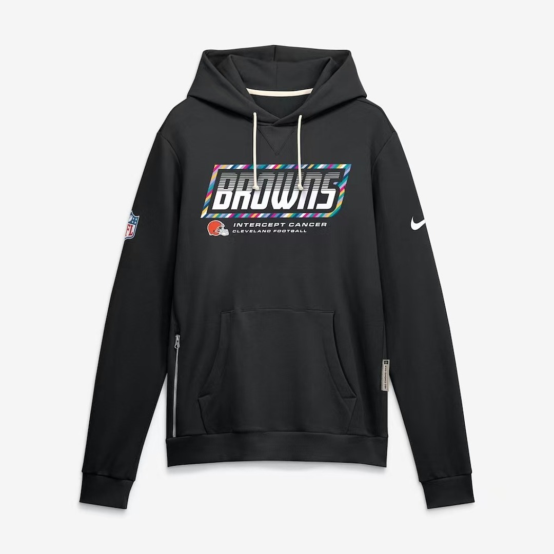 NFL Cleveland Browns  Black 2026 NFL Crucial Catch Pullover Hoodie