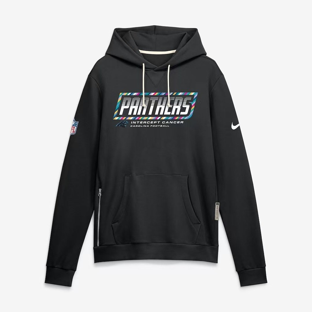 NFL Carolina Panthers  Black 2026 NFL Crucial Catch Pullover Hoodie