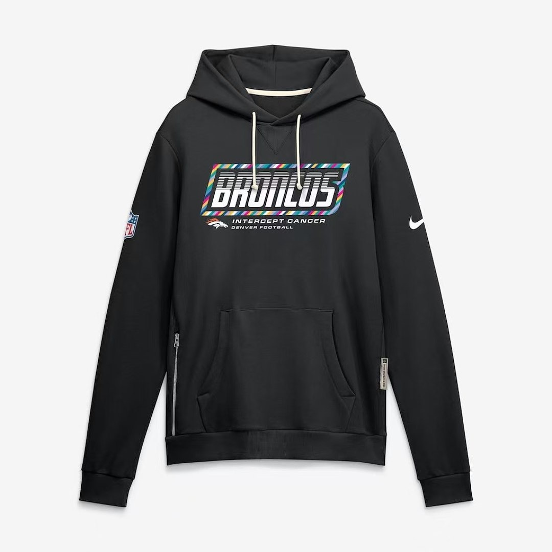 NFL Denver Broncos  Black 2026 NFL Crucial Catch Pullover Hoodie