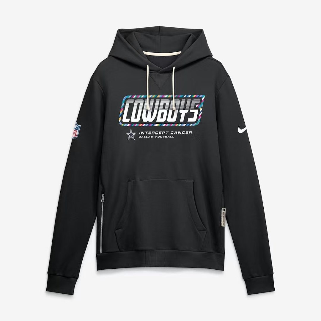 NFL Dallas Cowboys  Black 2026 NFL Crucial Catch Pullover Hoodie