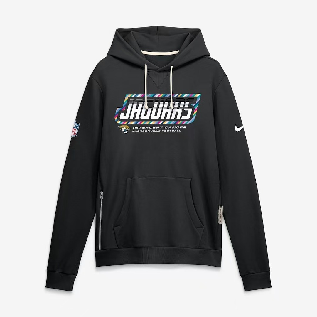 NFL Jacksonville Jaguars  Black 2026 NFL Crucial Catch Pullover Hoodie