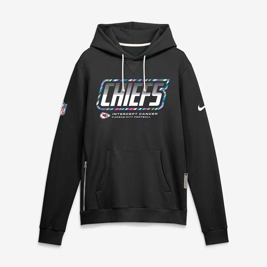 NFL Kansas City Chiefs  Black 2026 NFL Crucial Catch Pullover Hoodie