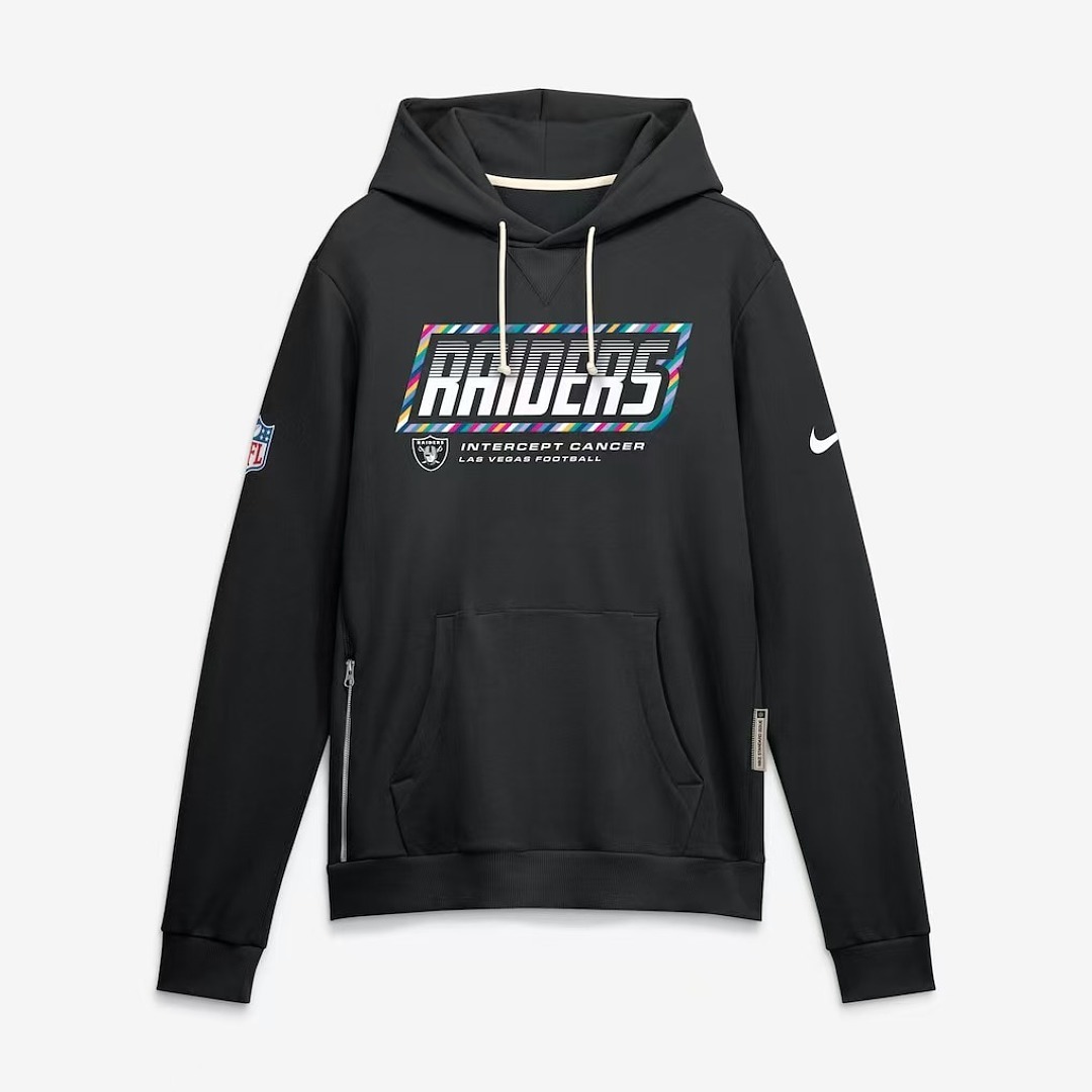 NFL Las Vegas Raiders  Black 2026 NFL Crucial Catch Pullover Hoodie