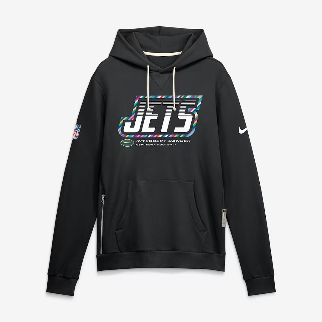 NFL New York Jets  Black 2026 NFL Crucial Catch Pullover Hoodie