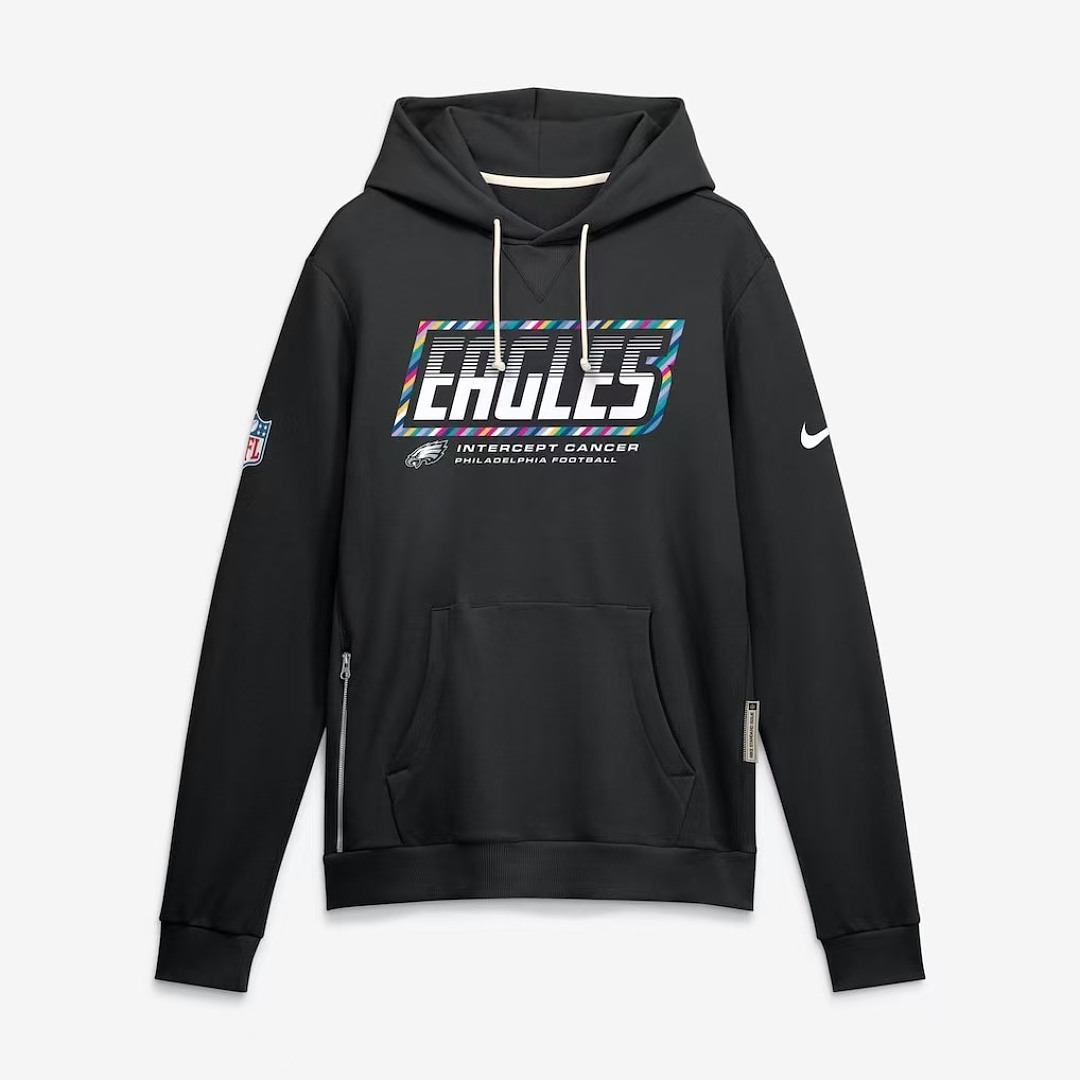NFL Philadelphia Eagles  Black 2026 NFL Crucial Catch Pullover Hoodie
