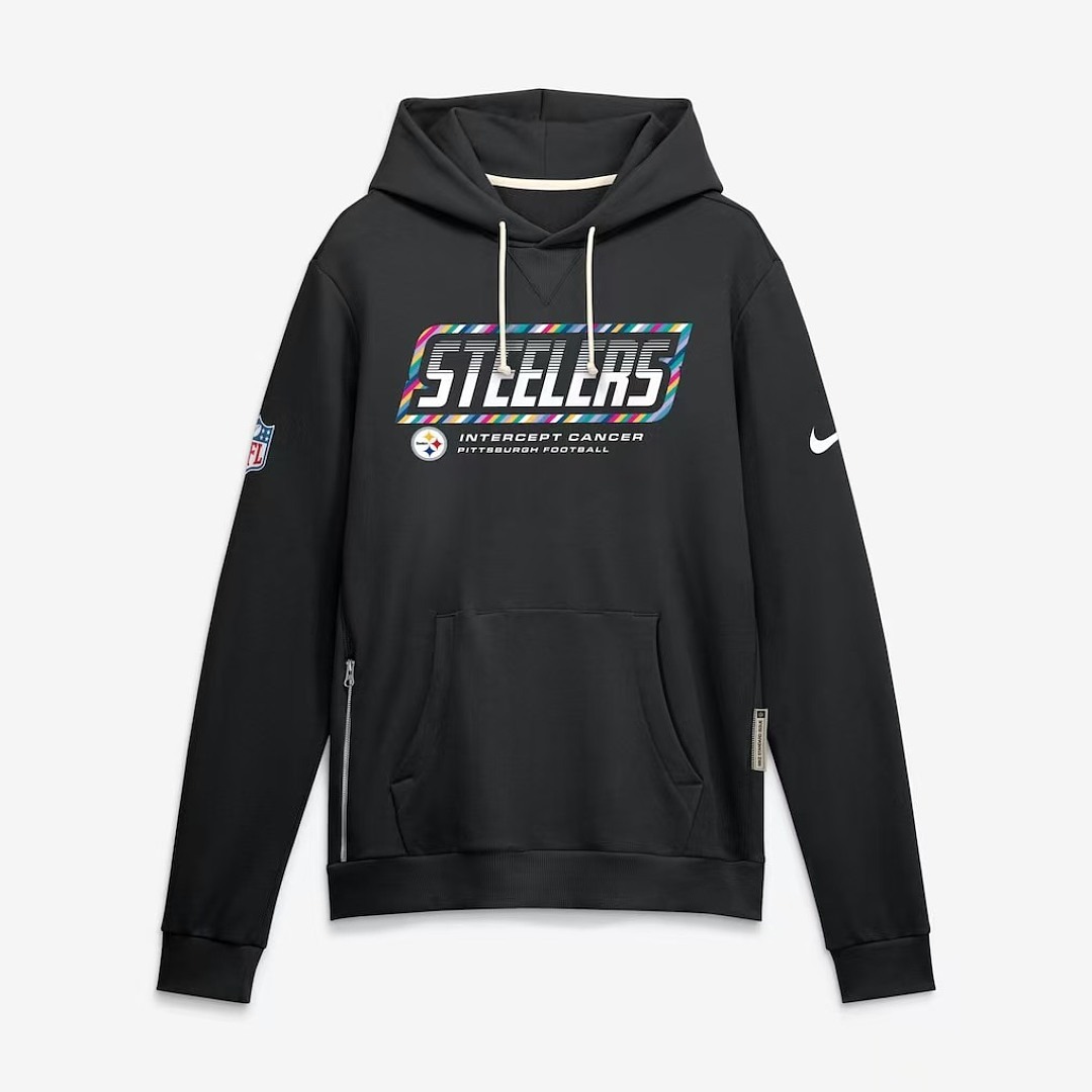 NFL Pittsburgh Steelers  Black 2026 NFL Crucial Catch Pullover Hoodie