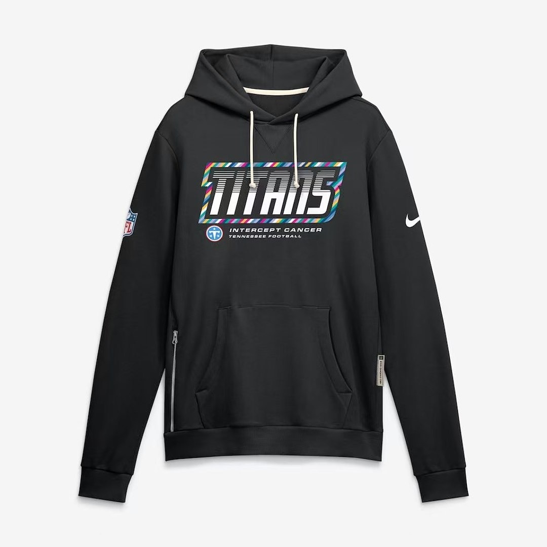 NFL Tennessee Titans  Black 2026 NFL Crucial Catch Pullover Hoodie