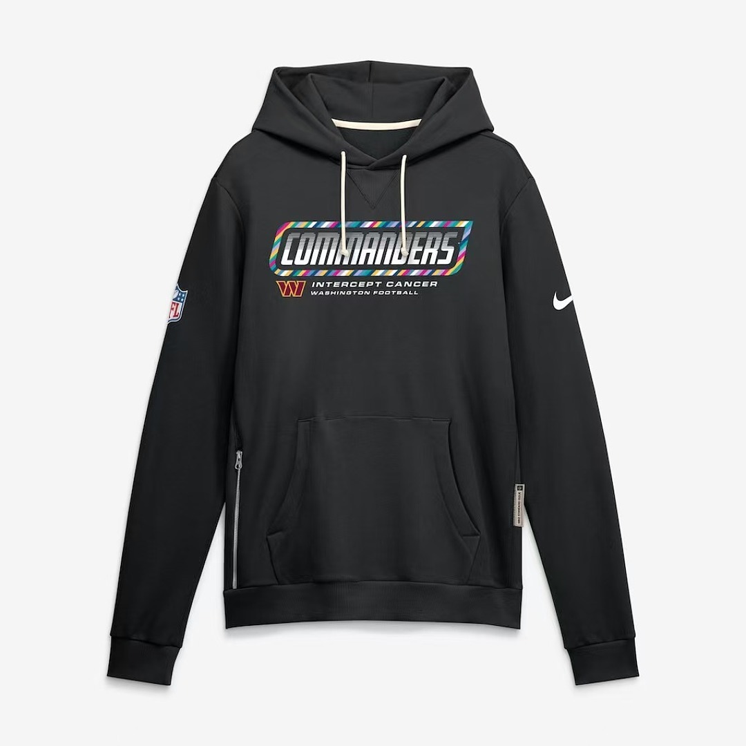 NFL Washington Commanders  Black 2026 NFL Crucial Catch Pullover Hoodie
