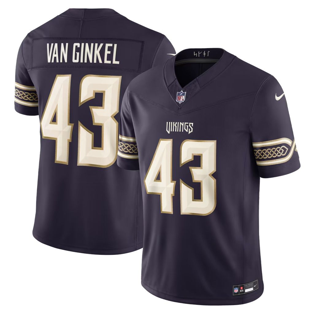 NFL Minnesota Vikings 2026 Van Ginkel Rivalries Collection Limited Jersey